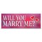 Signmission Will You Marry Me Banner Concession Stand Food Truck Single Sided B-96-30191 - alternate 1